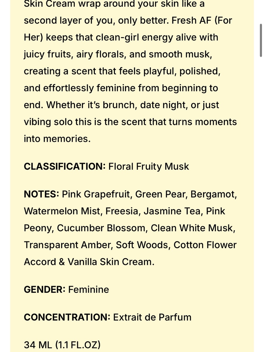 Dua Fresh AF for her extrait de Parfum (original scent,clean girl scent) - Picture 4 of 4